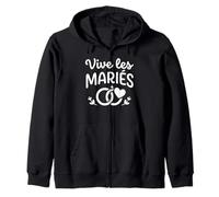 Simple EVJF Belle Tenue Cérémonie Mariage Vive Les mariés Sudadera con Capucha