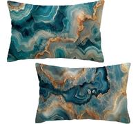 Simple Fundas Cojines 40x70CM Terciopelo Juego de 2, Lujosas Funda Cojin color huevo pato Súper Suaves y Cómodas, Funda de Almohada con Cremallera Oculta, Durable y Fácil Cuidado para Sofá, Cama Y-164