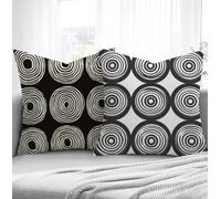 Simple Fundas de Cojines 40x80cm,Geometría Fundas para Sofa xxl Juego de 2 Ultrasuave y Cómodo Cuadrado Cojines Exterior con Cremallera Invisible para Silla Dormitorio halloween Decorar Regalos R1-197