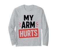 Simple Funny Gym Workout Quote My Arm Hurts Manga Larga