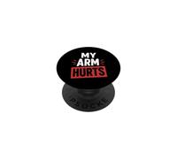 Simple Funny Gym Workout Quote My Arm Hurts PopSockets PopGrip Adhesivo