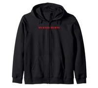 Simple Funny Gym Workout Quote My Knee Hurts Sudadera con Capucha