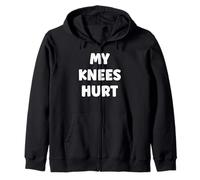 Simple Funny Gym Workout Quote My Knees Hurt Sudadera con Capucha