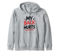 Simple Funny Gym Workout Quote My Leg Hurts Sudadera con Capucha