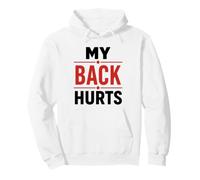 Simple Funny Gym Workout Quote My Leg Hurts Sudadera con Capucha