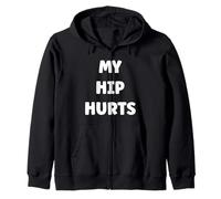 Simple Funny Gym Workout Quote My Leg Hurts Sudadera con Capucha