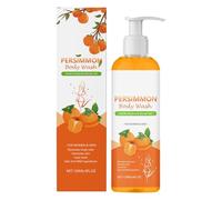 Simple Gel de Lavado, Jabón de Caqui para Olor Personas, Gel de Ducha de Caqui, Jabón Olor Corporal, Aceite de Extracto de Caqui, Gel de Ducha Natural para Mujeres, 120 ml Cuidado de Lidrand (Naranja