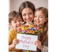 Simple Happy Mother's Day Coloring Book: Sweet Pages for Kids to Color! (HOLIDAYS COLORING BOOKS)