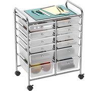 Simple Houseware Carro utilitario con 12 cajones Almacenamiento con Ruedas Organizador de Manualidades con Ruedas