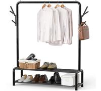 Simple Houseware Perchero con estantes de Almacenamiento y Ganchos para Colgar Abrigos/Sombrero