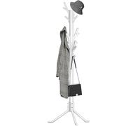Simple Houseware Perchero de pie para Abrigos y Sombreros, Organizador en Forma de árbol, 18 Ganchos, Blanco