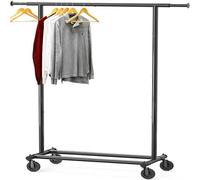 Simple Houseware Perchero Resistente para Ropa, Negro