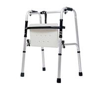 Simple Idea Andador plegable con asiento ajustable, portátil, ligero, compacto, ayuda de movilidad médica para personas mayores para discapacitados, marco bariátrico para adultos, estrella de luz