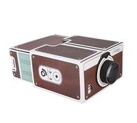 Simple II - Proyector inteligente de bricolaje, mini proyector de teléfono inteligente DIY 2.0, dispositivo de entretenimiento compatible con smartphone de 14,5 x 8 cm para el hogar, al aire libre,