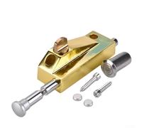 Simple Installation in Red Bronze Blac babominimer Aluminum Alloy Floor Spring Bolt Lock for Glass Doors Plus Framed Doors with Secure Lock Mechanism Smooth and Operation (Gold)