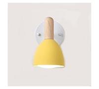 Simple Iron Stairs Wall Sconces Modern Wood Vanity Mount Lights E26/E27 Base Balcony Lamps for Kids Room Study Bedroom Bedside