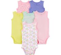 Simple Joys by Carter's - Body sin mangas para niña (6 unidades) ,Pink/Purple/Yellow/Floral ,Preemie