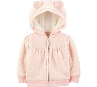 Simple Joys by Carter's Chaqueta Tipo Sudadera con Capucha de Forro de Sherpa Unisex Bebés, Rosa, 12 meses