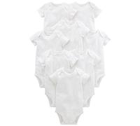 Simple Joys by Carter's Side-Snap Short-Sleeve Shirt Body, Blanco, Prematuro (Pack de 8) Unisex bebé