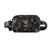 Simple Line Art Of Fox Father S Day - Riñonera para pequeños empresarios, impermeable, con correa ajustable para viajes, vacaciones, correr, mariconeras de cintura para hombre