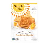 Simple Mills Almond Flour Crackers, Farmhouse Cheddar, 4.25 Ounce