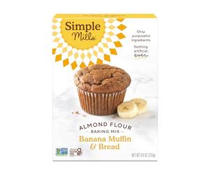 Simple Mills - Mollete y pan naturalmente Gluten-Libres del plátano de la mezcla de la harina de la almendra - 9 oz.