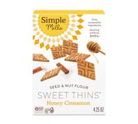 Simple Mills Sweet Thins - Galletas de miel y canela, 1 paquete, 120,49 g