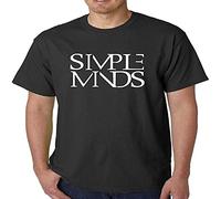 Simple Minds Fashion Unisex 100% Cotton Short-Sleeve T-Shirts Black M