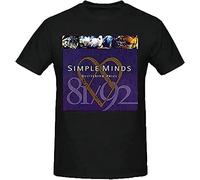 Simple Minds Glittering Prize 8192 - Camisetas negras personalizadas para hombre, Negro, 3XL