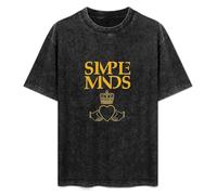 Simple Minds Mens T-Shirt Black Unisex tee XL