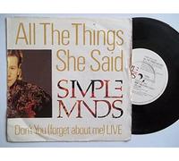 Simple Minds - SIMPLE MINDS All The Things She Said 7" vinyl