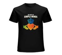 Simple Minds The Best of Simple Minds Rock Album Cover Art Men's Cotton Fashion Performance Basic Short Sleeve t-Shirt Size M