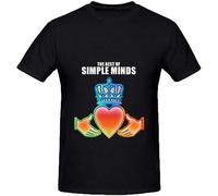 Simple Minds The Best of Simple Minds Rock Album Unisex 100% Cotton Short-Sleeve T-Shirts Black XXXL