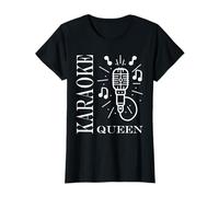 Simple minimalist Girl music evening Queen karaoke Camiseta