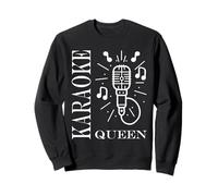 Simple minimalist Girl music evening Queen karaoke Sudadera