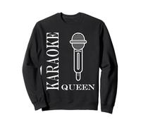 Simple minimalist Girl music evening Queen karaoke Sudadera