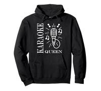 Simple minimalist Girl music evening Queen karaoke Sudadera con Capucha