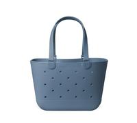 Simple Modern Bolso de Playa de Goma Bolsa Grande Impermeable con Bolsillo con Cremallera para Playa, Piscina, Barco, Compras, Deportes | Colección Getaway | Blue Dune | Large