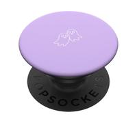 Simple Modern Dos Fantasmas Esquema - Lila PopSockets PopGrip Adhesivo
