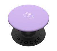 Simple Modern Dos Fantasmas Esquema - Lila PopSockets PopGrip Adhesivo