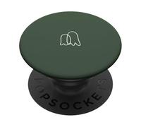 Simple Modern Two Ghosts Outline - Verde Salvia PopSockets PopGrip Adhesivo