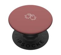 Simple Moderno Dos Fantasmas Esquema - Rosa PopSockets PopGrip Adhesivo