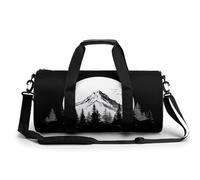 Simple Mountain and Pine Trees - Bolsa de viaje para gimnasio para mujeres y hombres, bolsa de lona cilíndrica, bolsa de entrenamiento deportiva con correa para el hombro