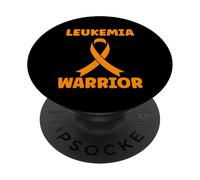 Simple Orange Quote Warrior Cancer Leukemia PopSockets PopGrip Adhesivo
