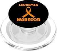 Simple Orange Quote Warrior Cancer Leukemia PopSockets PopGrip para MagSafe