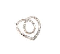 Simple Peach Heart Metal Scarf Buckle Women's Multi-functional Corner Artifact Summer Corner Knot Shirt Buckle para Mujeres Niñas Accesorios Decorativos(Color 4,2PCS)