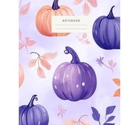 Simple Pumpkin Notebook: The soft pumpkin illustration makes this notebook a delightful addition to your stationery