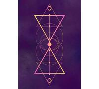 Simple Reflection Journal and Weekly Planner | Sacred Geometry cover: 7" x 10" | 270 pg | 6 Undated Months | Habit Tracker | W head Layout | Lined Pages