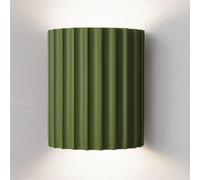 Simple Resin Living Room Wall Mounted Lamp Creative Half-Cylinder Bedroom Sconces G9 Base Stairway Light for Balcony Entrance Door Pavilion