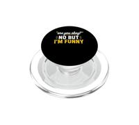 Simple Sarcastic Quote Are You Okay No But I'm Funny PopSockets PopGrip para MagSafe